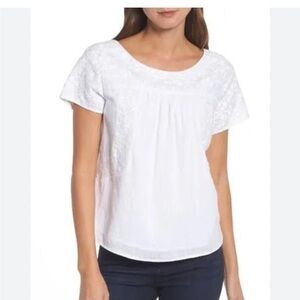 Vineyard Vines Women's Monstera Linear Top Size large